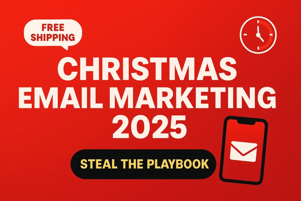 Christmas email marketing ideas that convert, mobile shoppers with countdown timers and free shipping badges